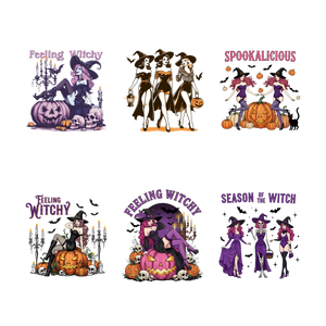 Feeling Witchy Collection 11" DTF Transfers, Set of 6
