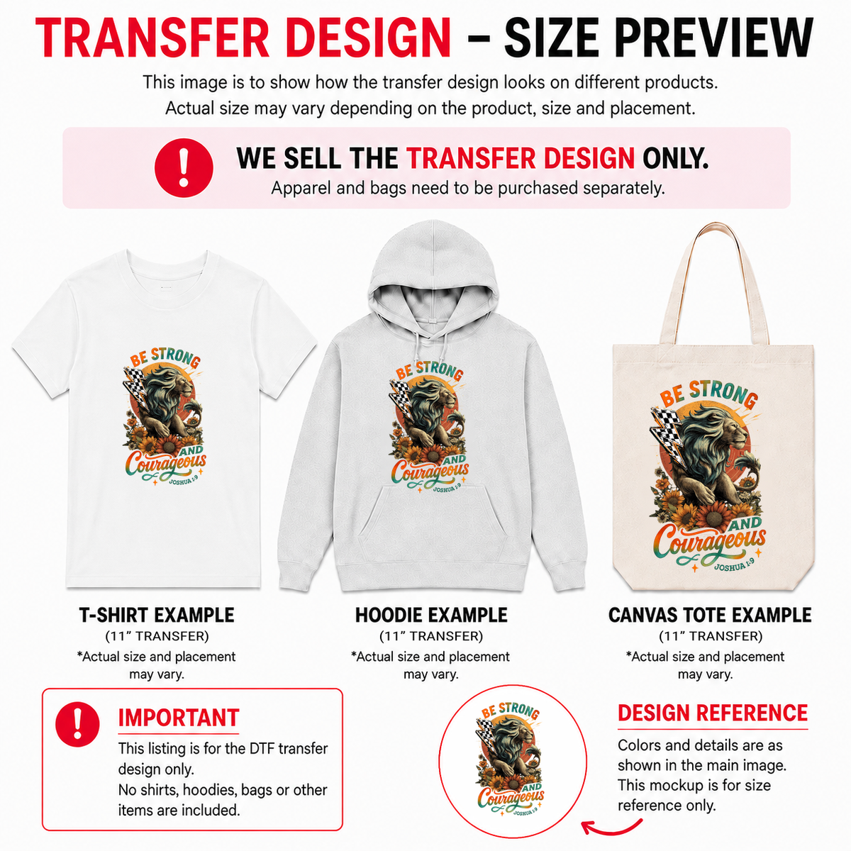 Thanksgiving Blessings 11" DTF Transfers, Set of 4
