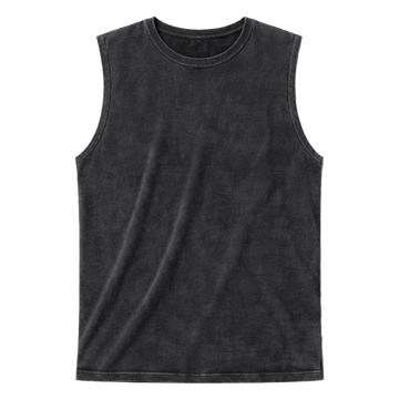 210G washed tank top