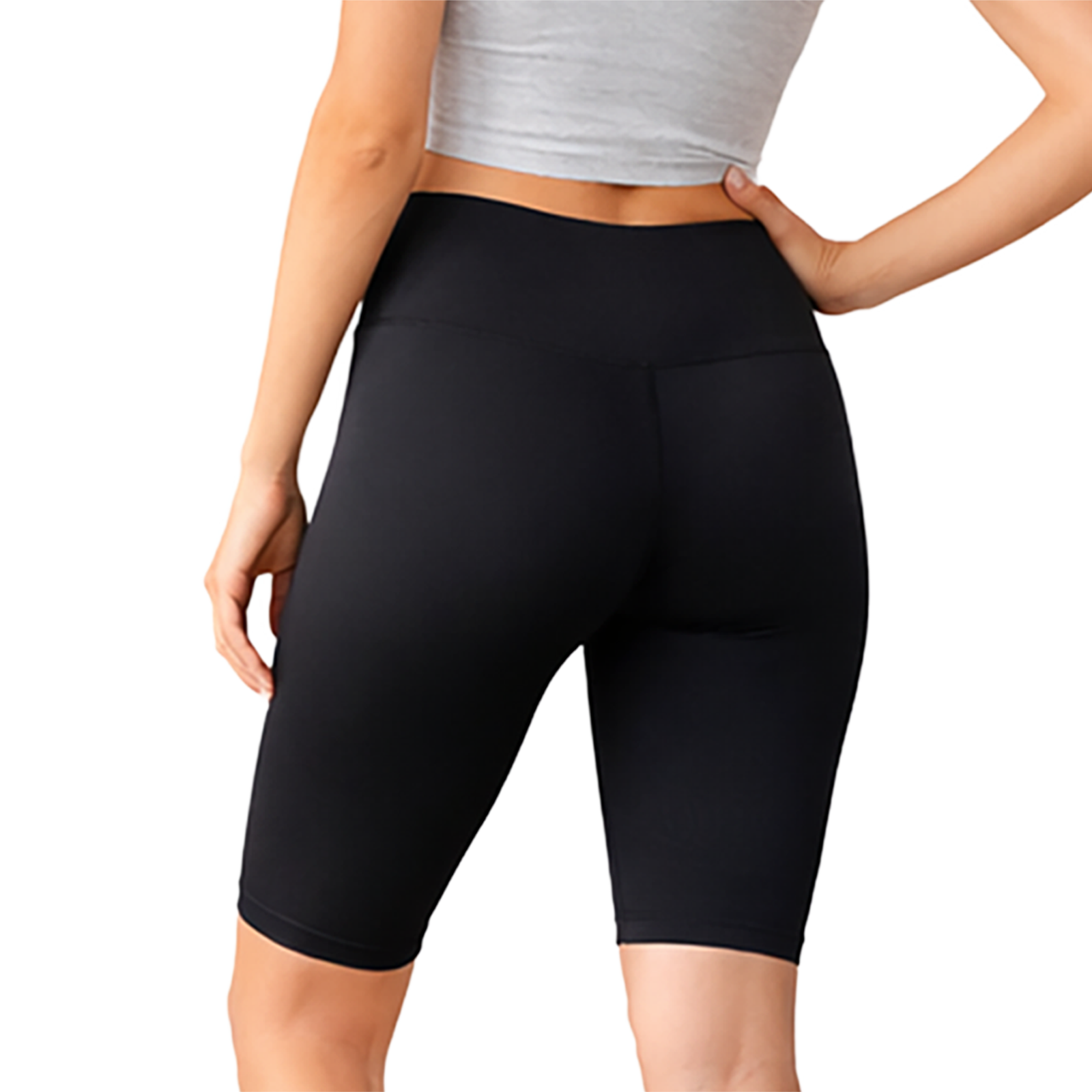 Women's high elastic mid-length yoga pants
