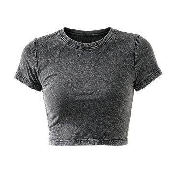 180G washed crop top