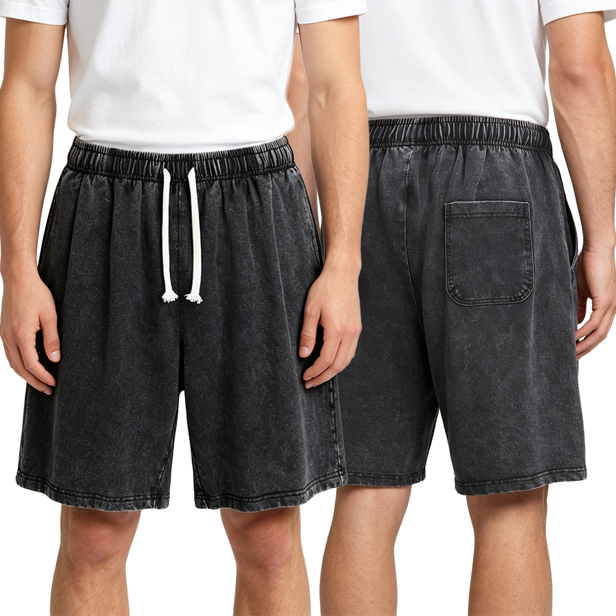 100% Cotton Washed Shorts