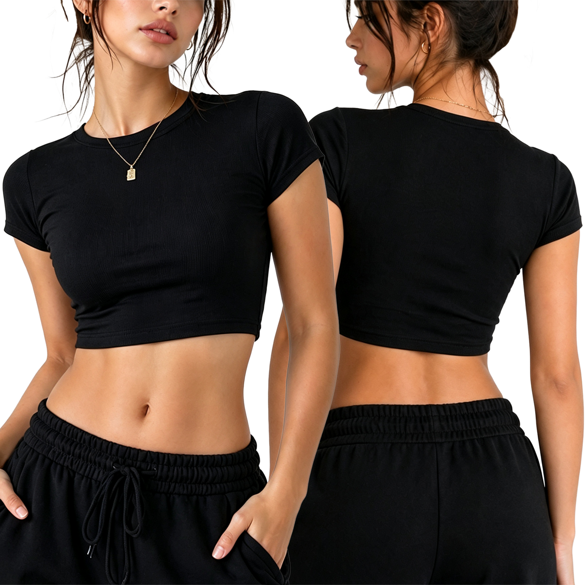 180g Polyester Crop Top